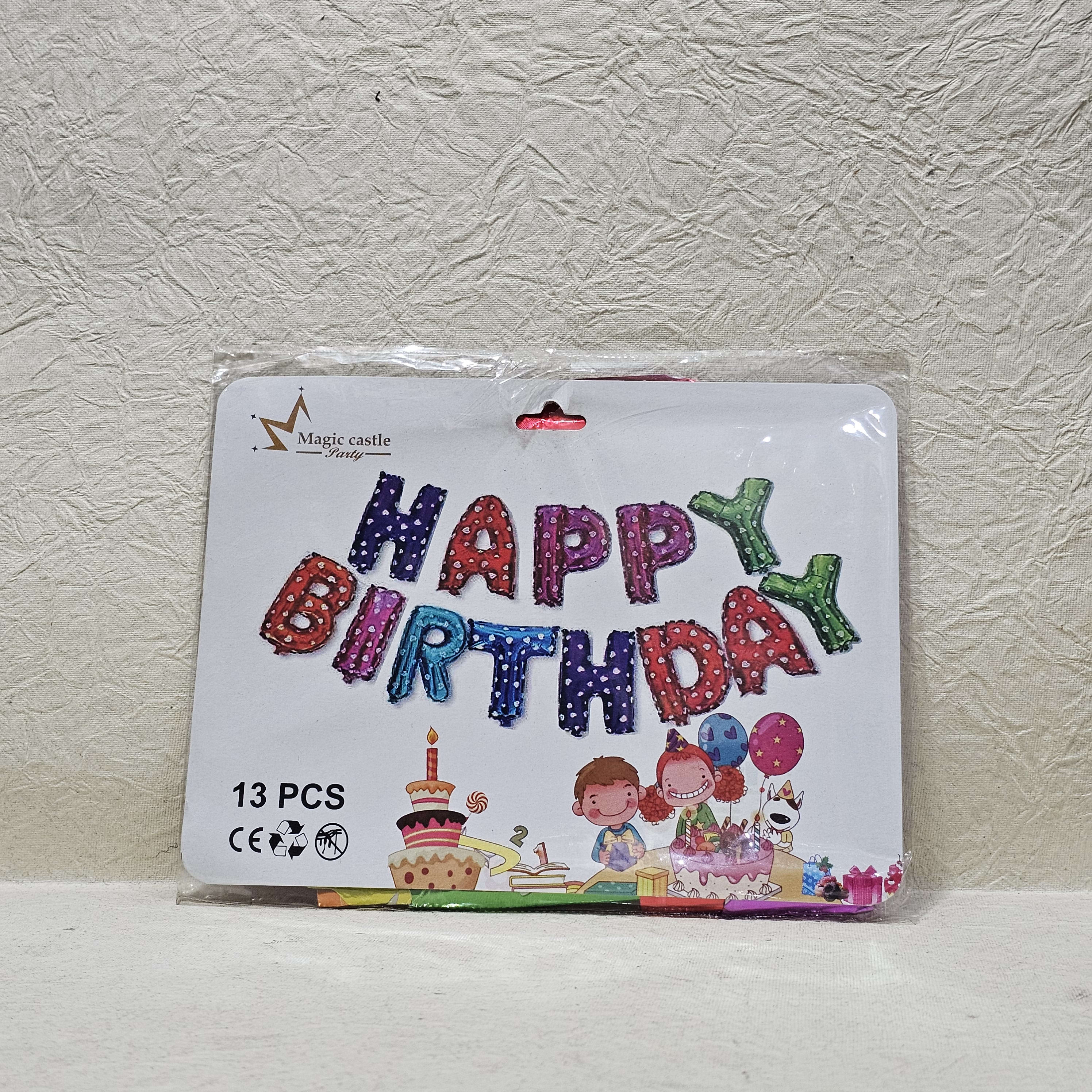 HAPPY BIRTHDAY FOIL BANNER 