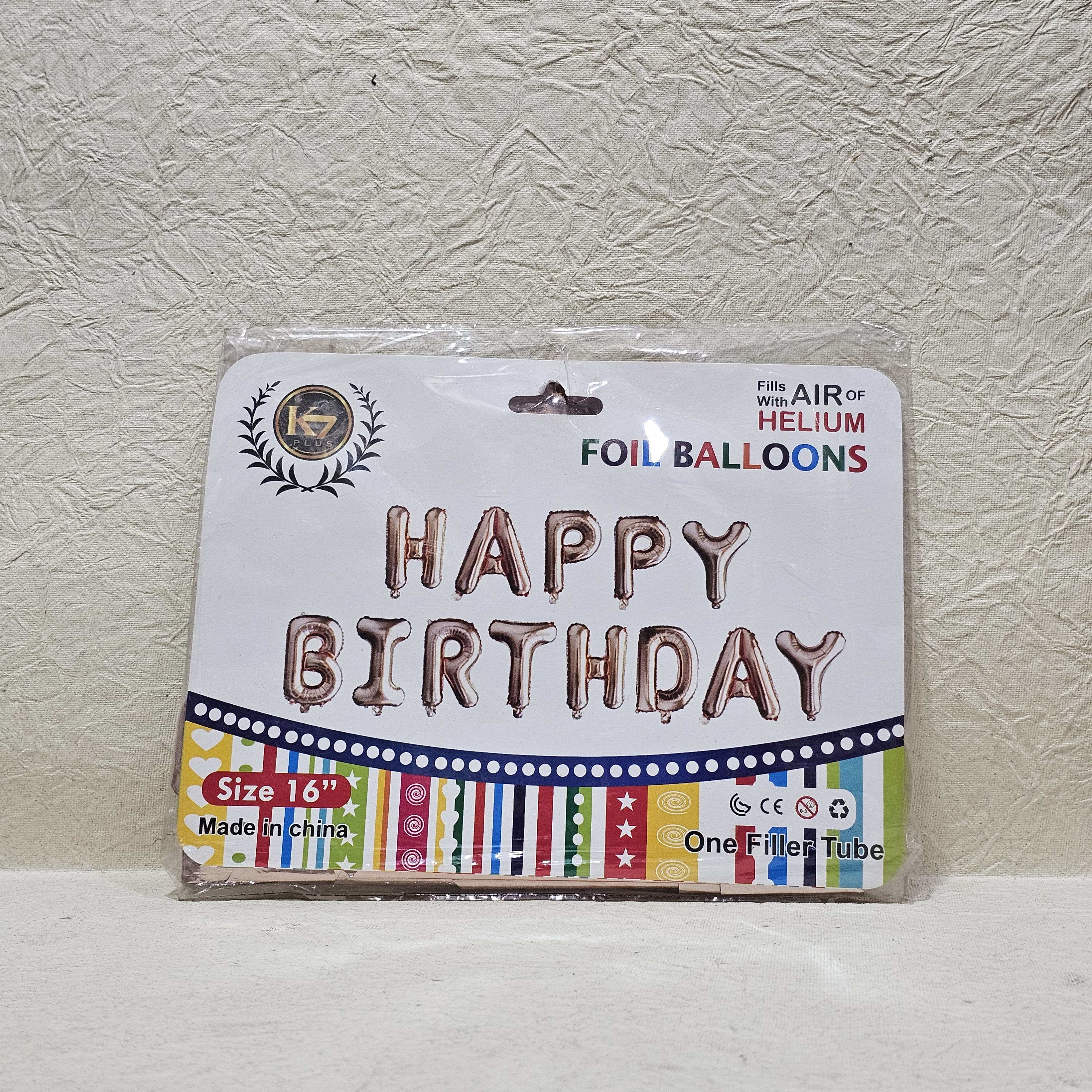 HAPPY BIRTHDAY FOIL BANNER 