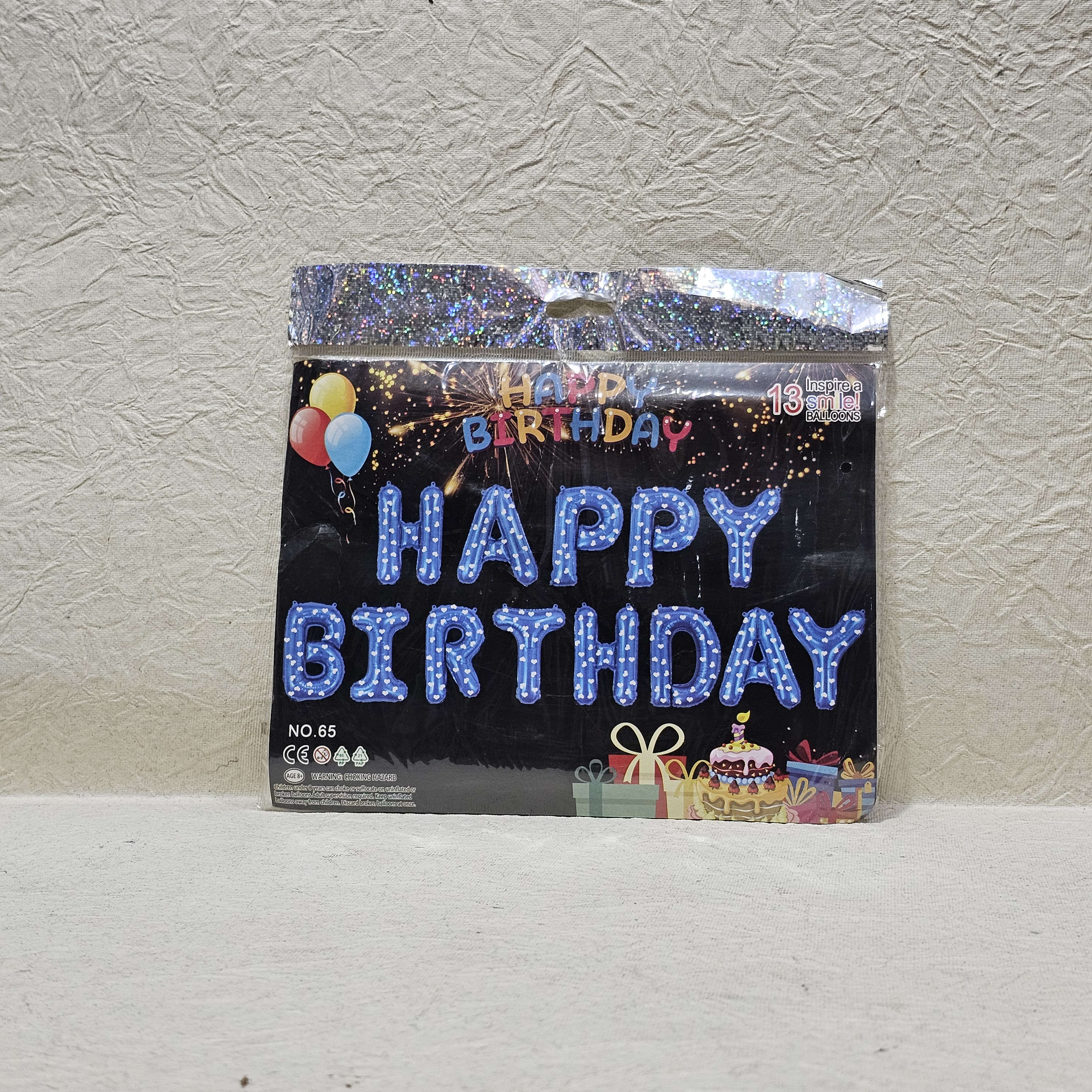 HAPPY BIRTHDAY FOIL BANNER 