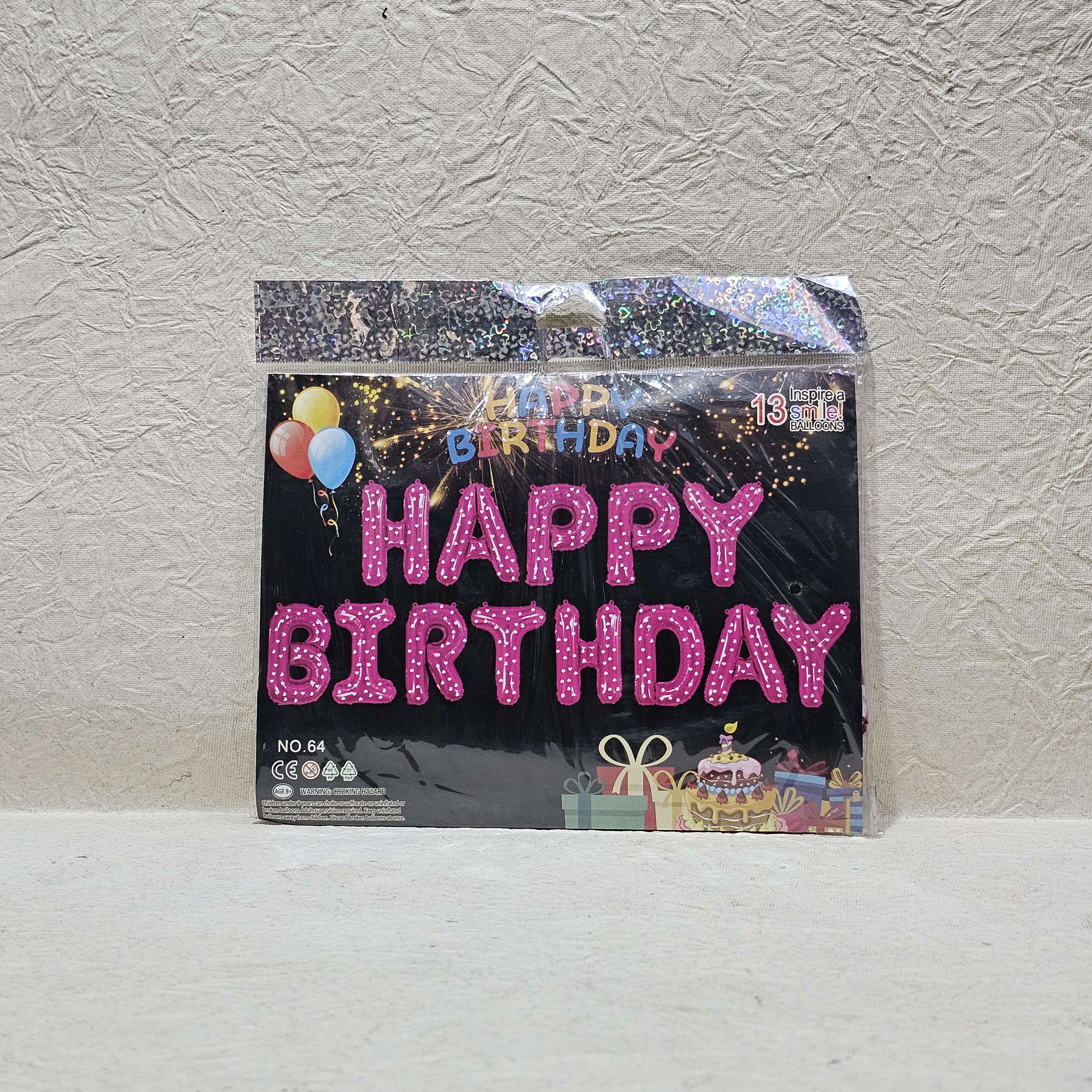 HAPPY BIRTHDAY FOIL BANNER 