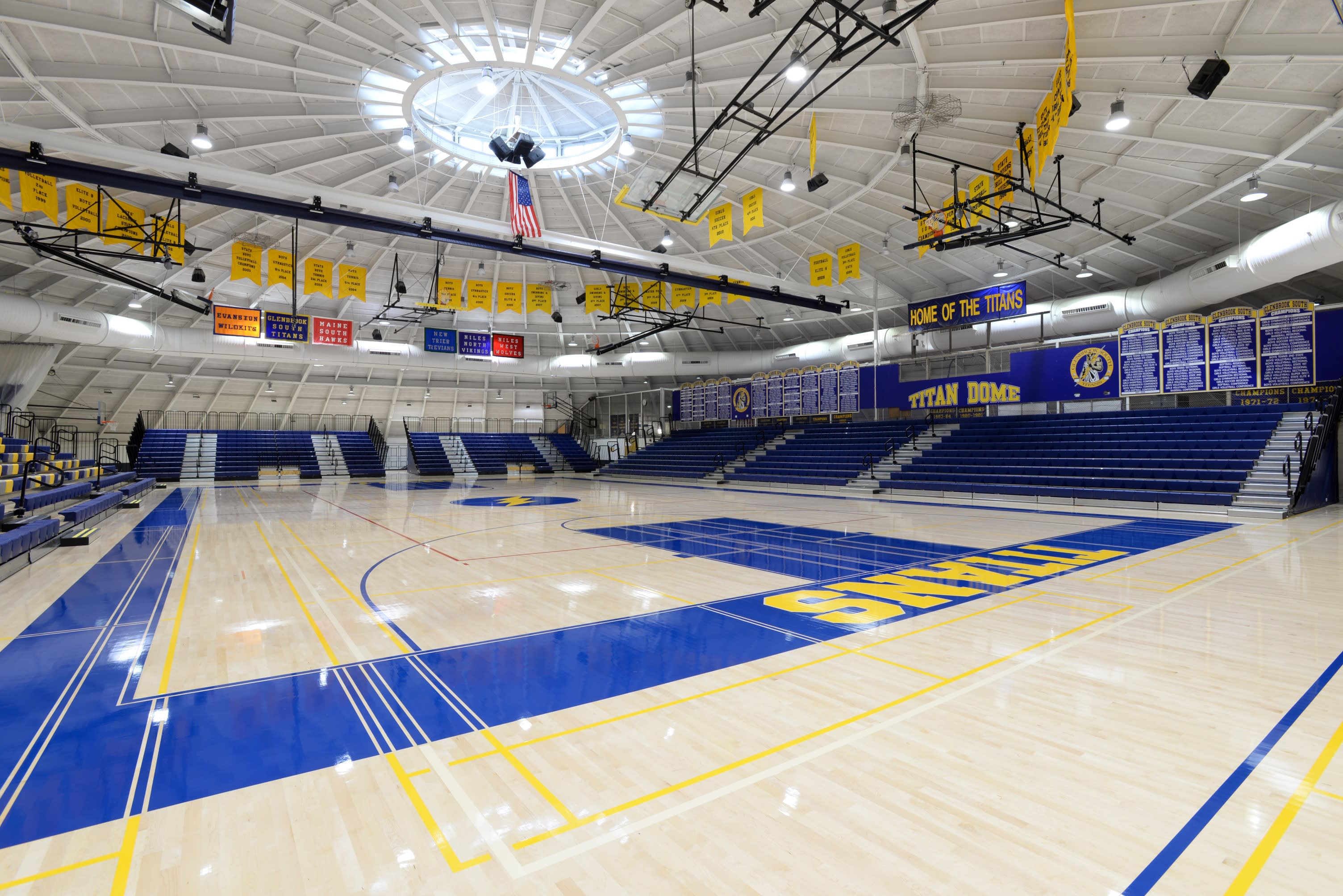 Glenbrook South High School Gym Floor