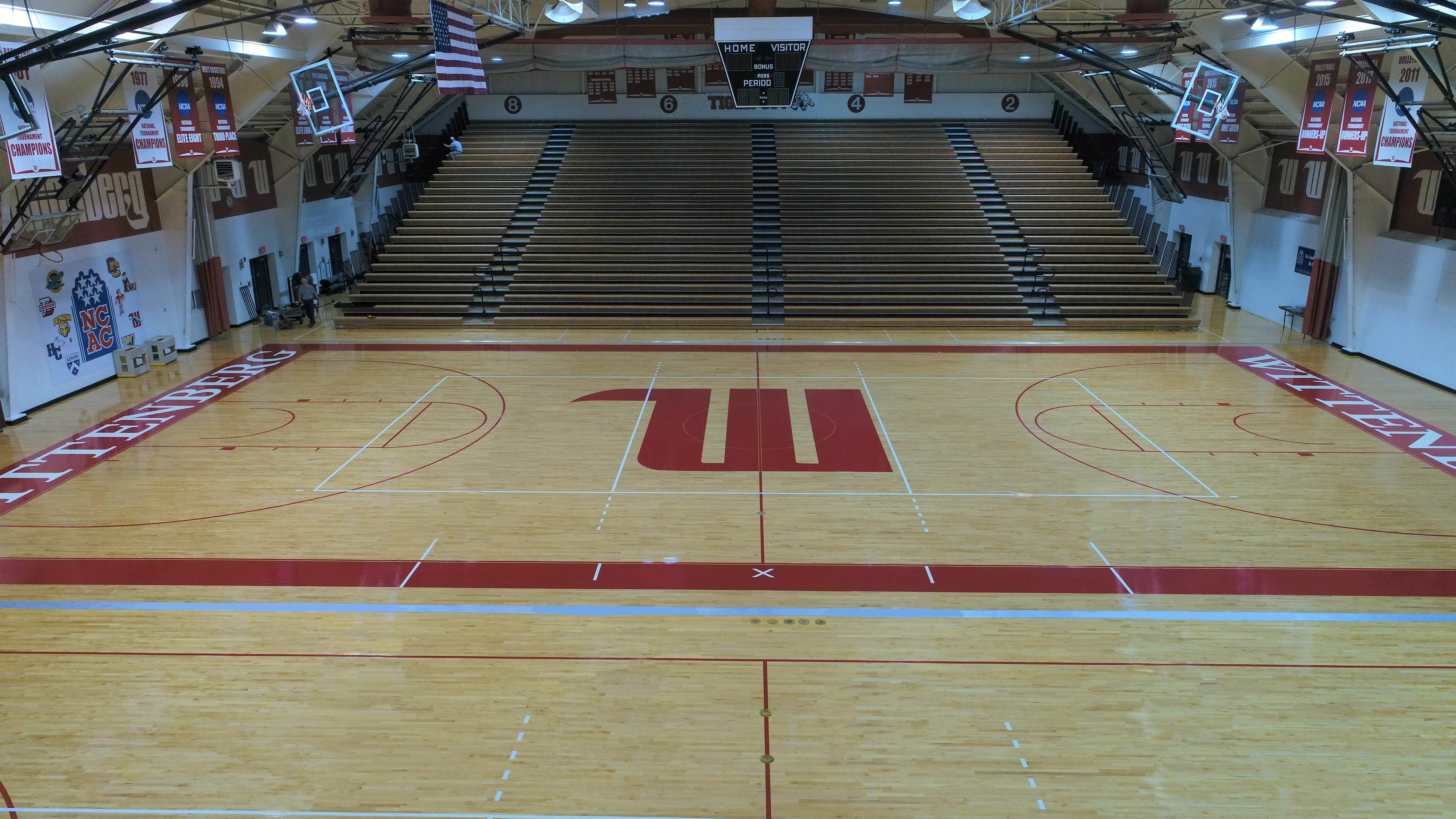 Wittenberg University Gym Floor