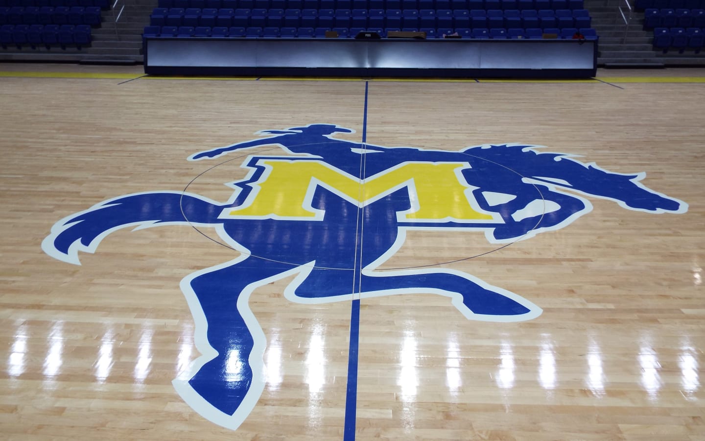 McNeese State University Gym Floor