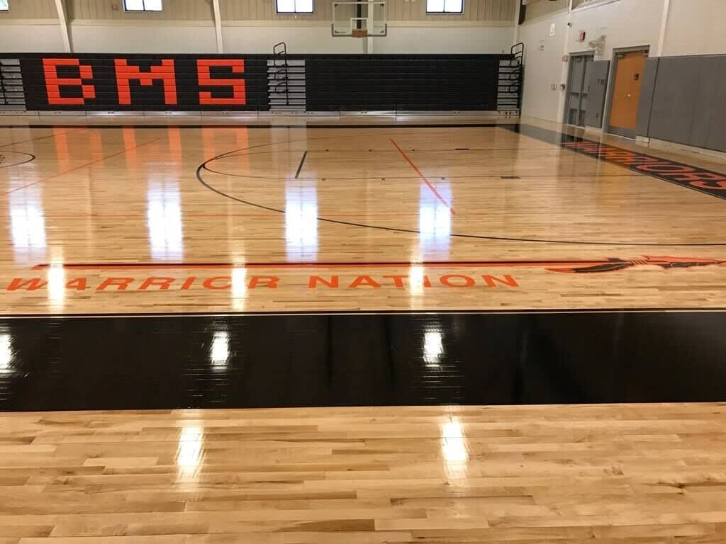 Bellview Middle School Gym Floor