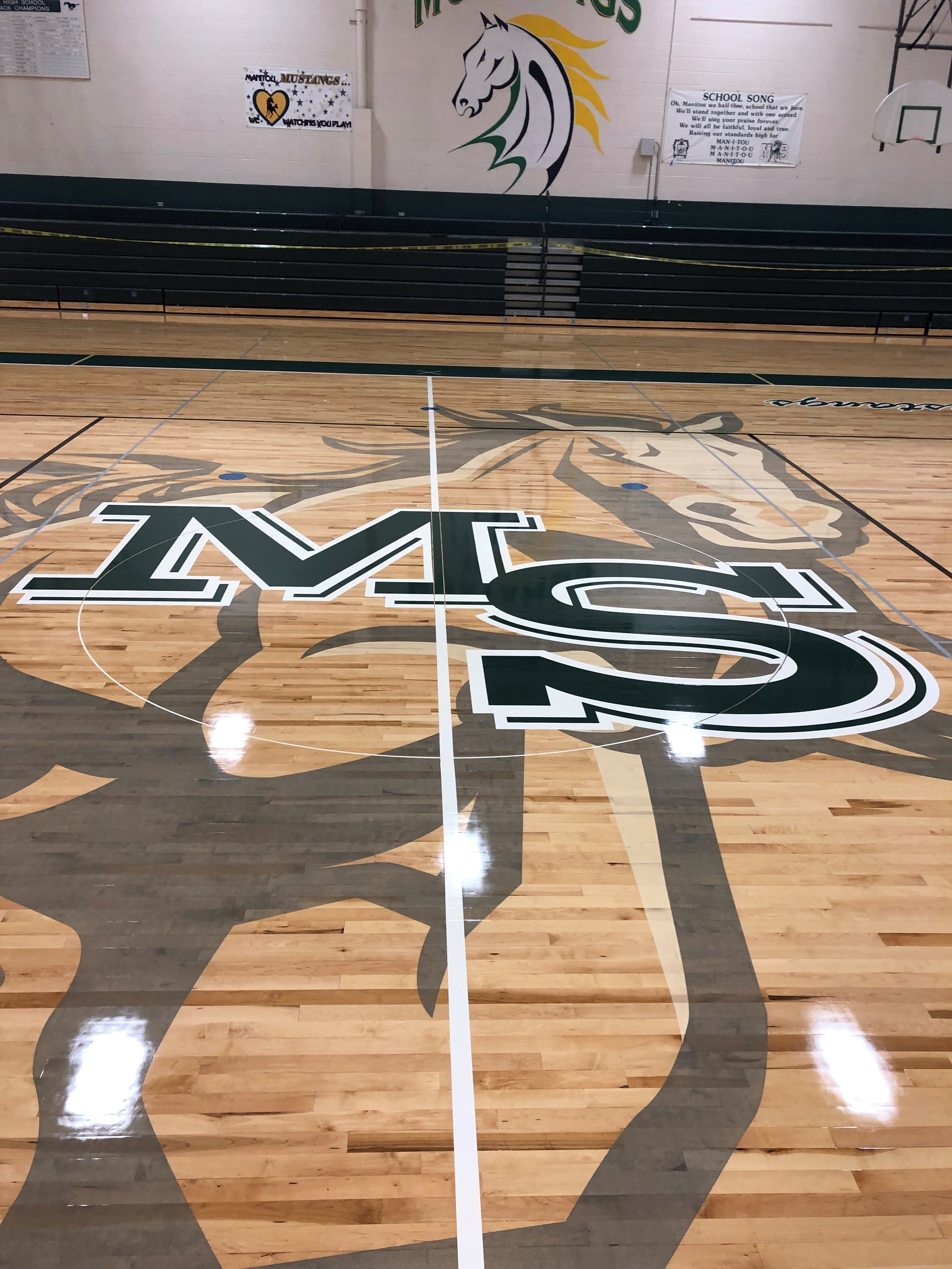 Manitou Springs High School Gym Floor