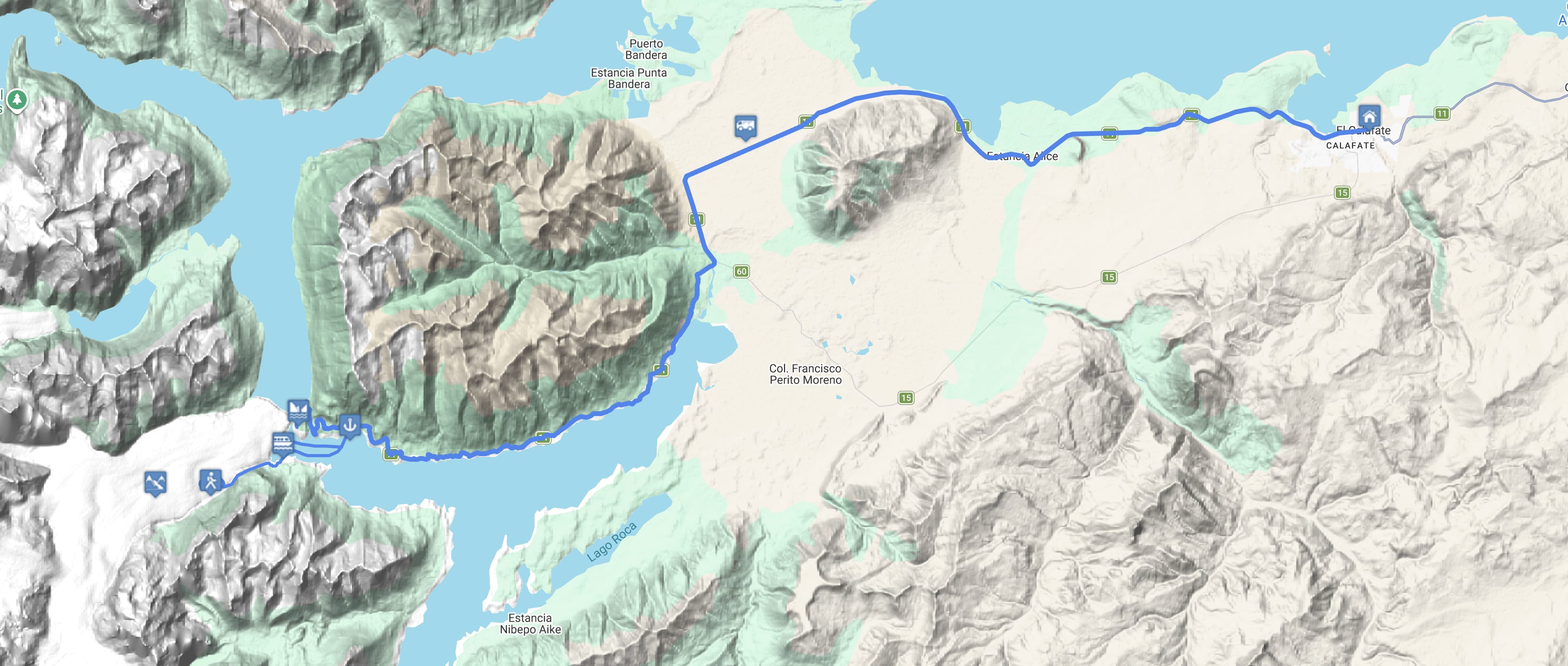 Map Minitrekking Perito Moreno 2.0