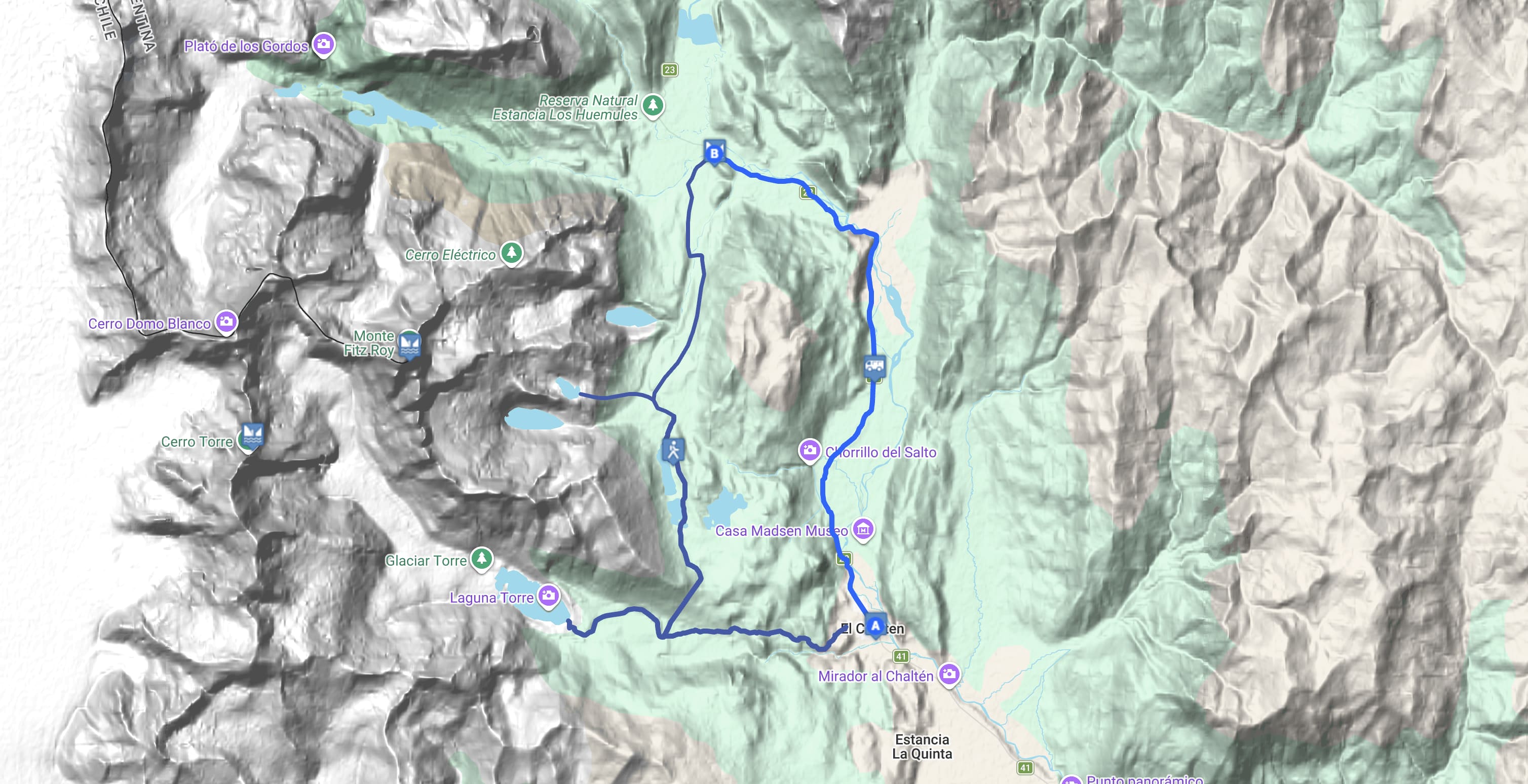 Map Trekking Classic: 2 días y 1 noche