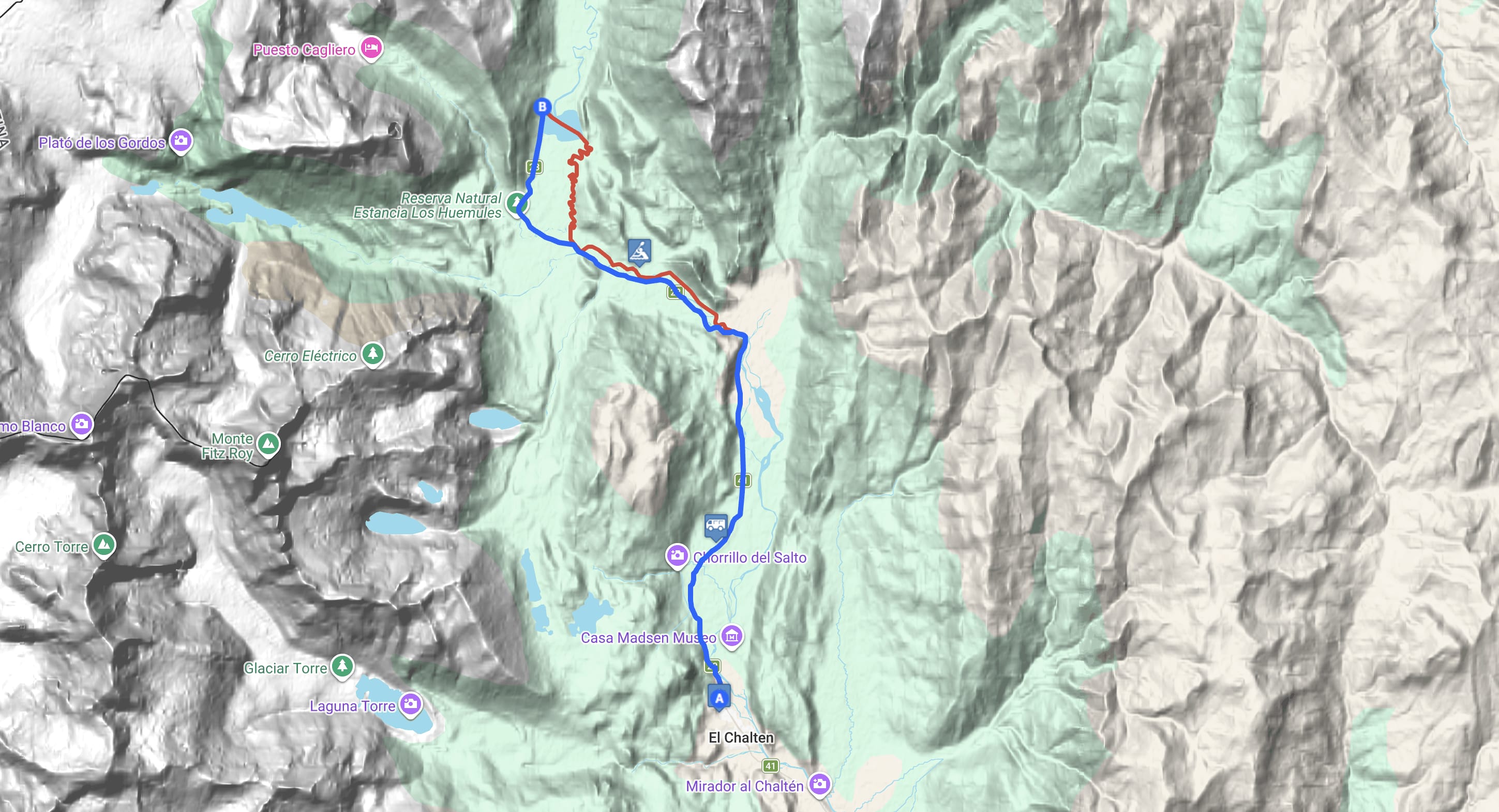 Map Kayak: Río de las Vueltas