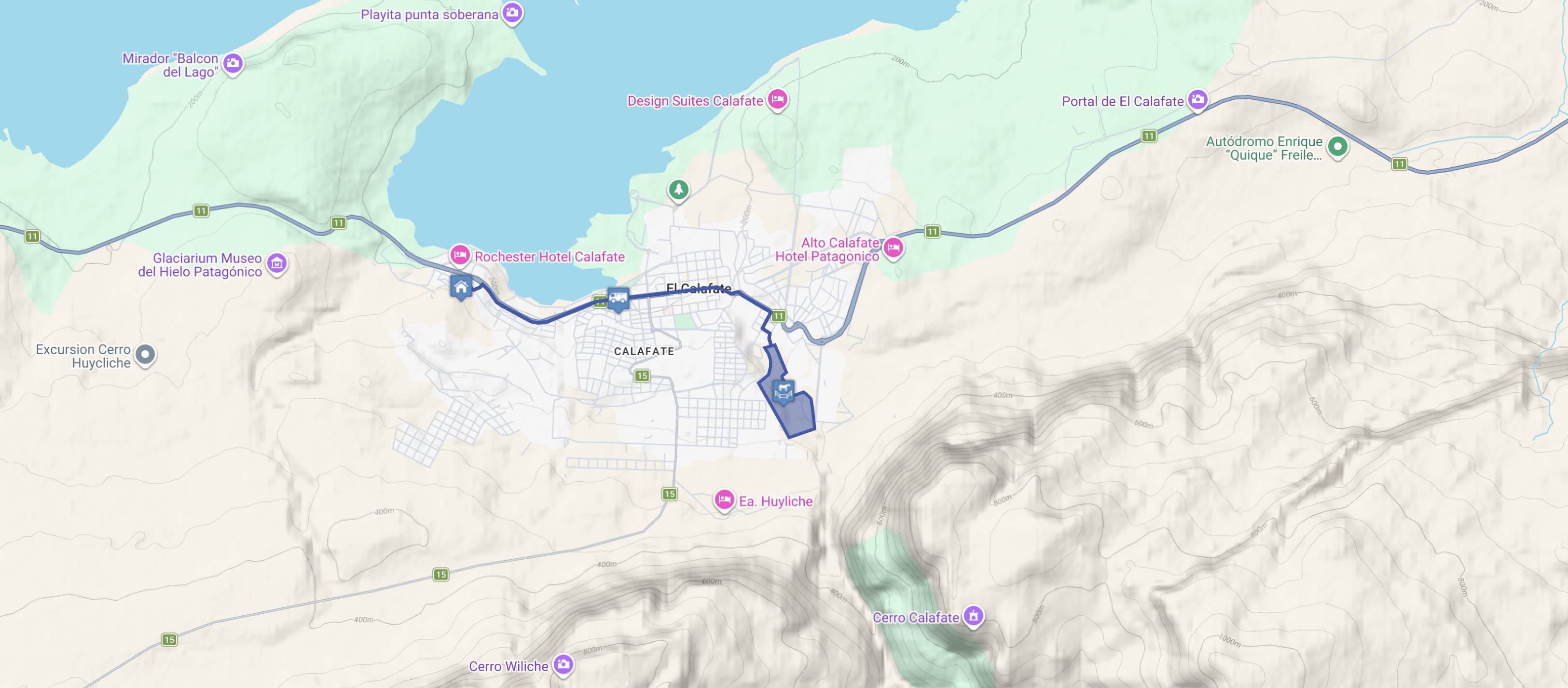 Map Estancia 25 de Mayo