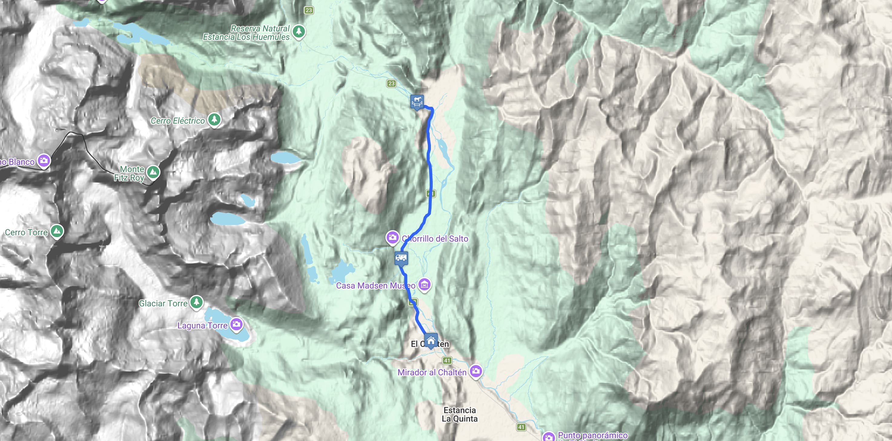 Map Escalada en Roca en Estancia Bonanza