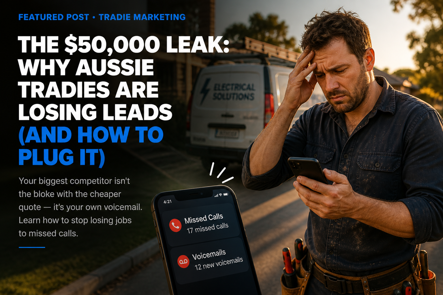The $50,000 Leak: Why Aussie Tradies Are Losing Leads (And How To Plug It)