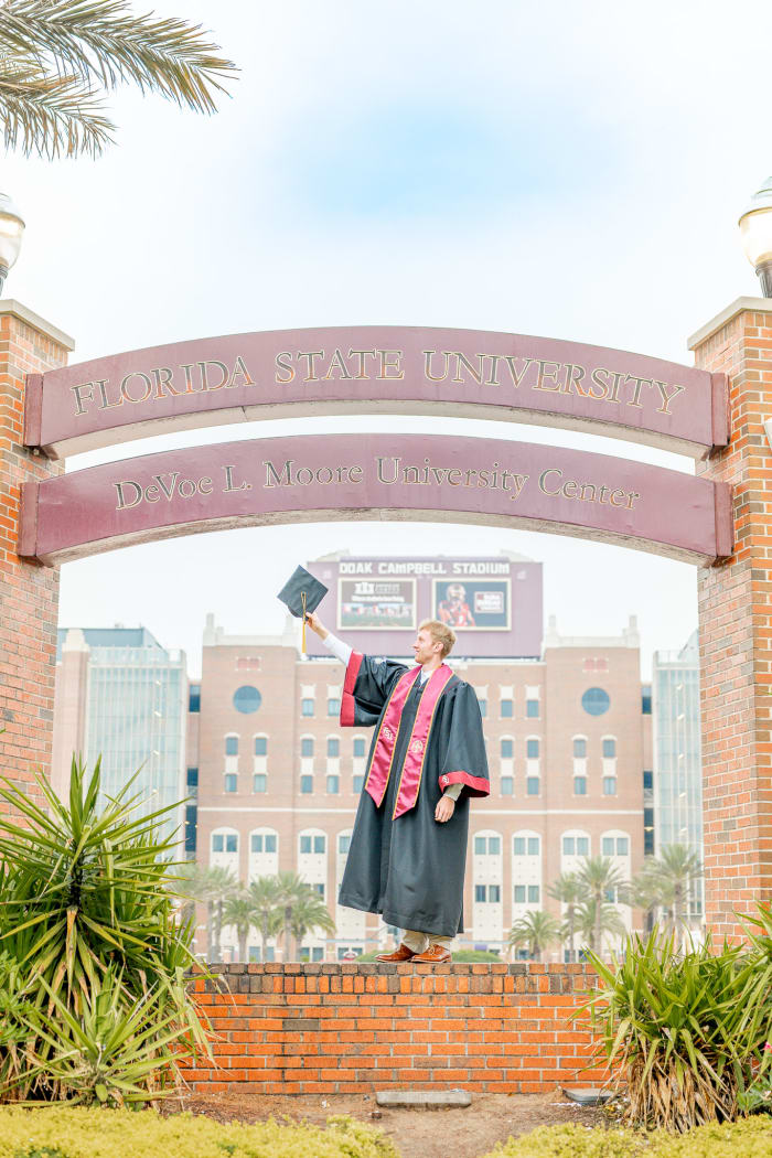 Doak Campbell Stadium FSU grad photo spot by Turek Visuals