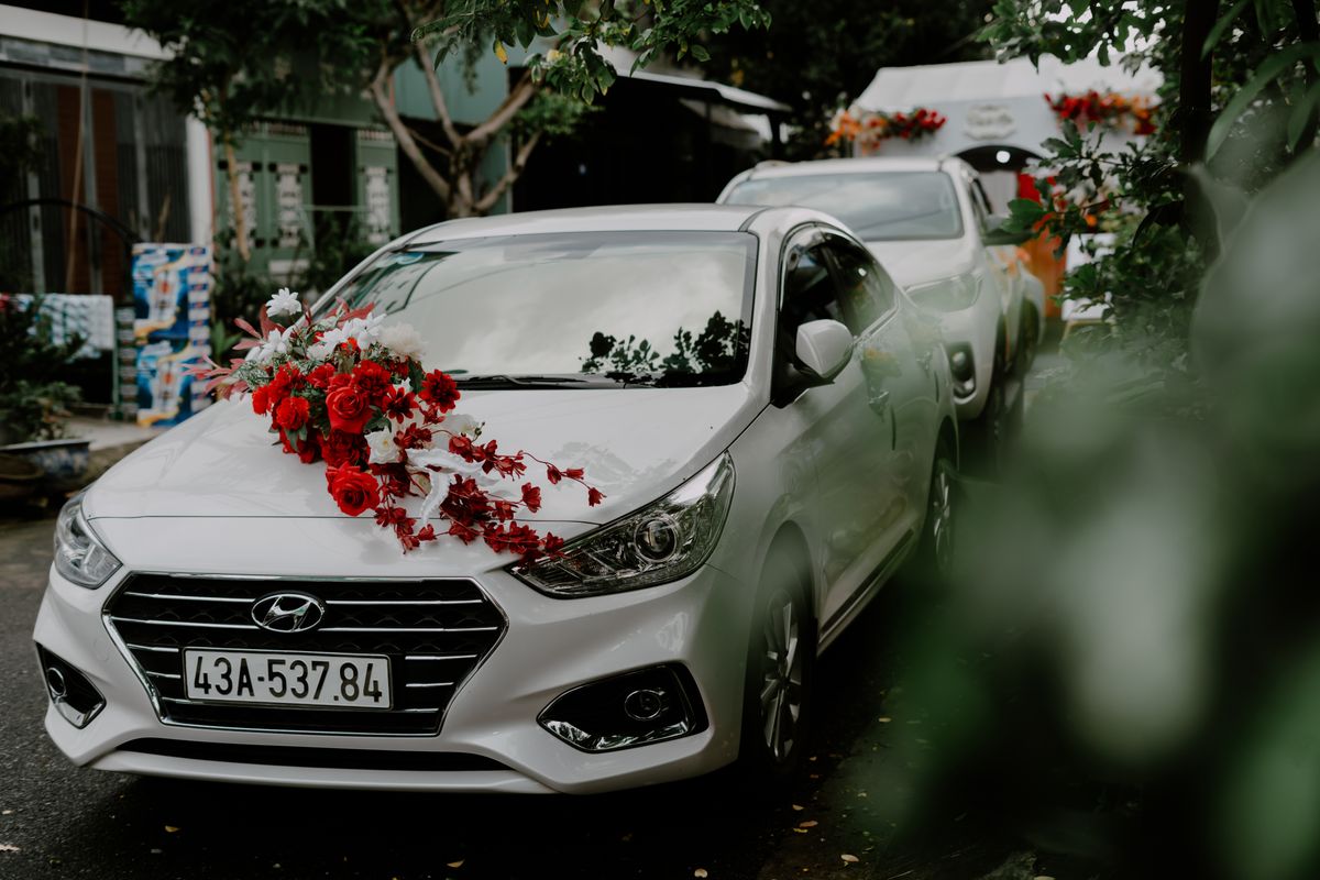 Wedding · Classic White Bridal Car