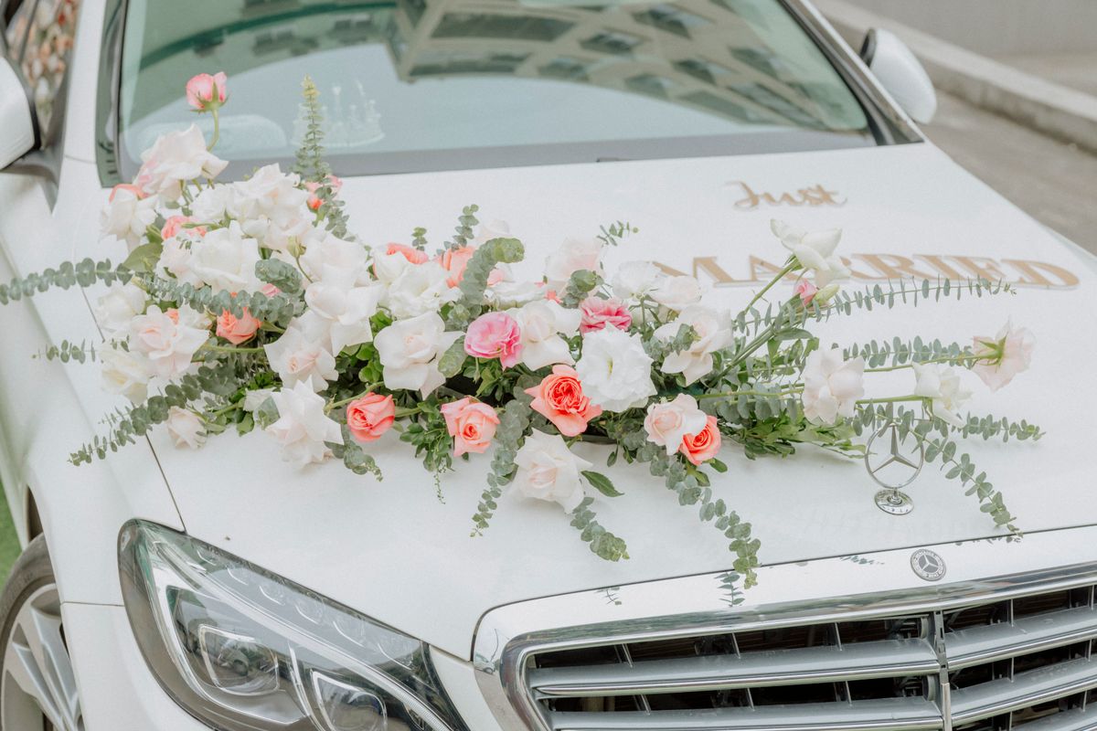 Engagement · Pink & White Blooms