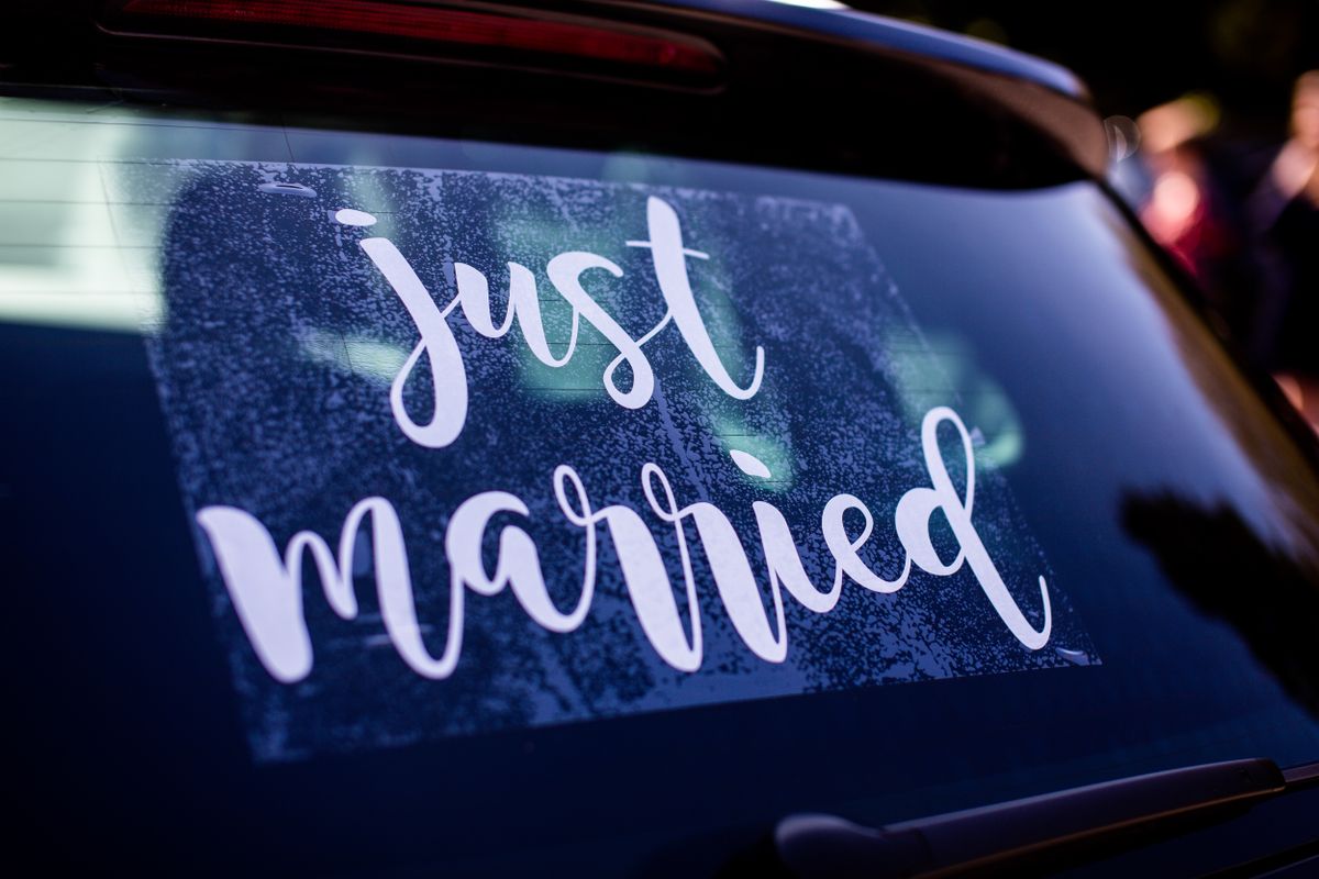 Wedding · Just Married Sticker