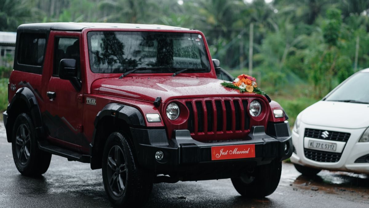 Wedding · Just Married Jeep