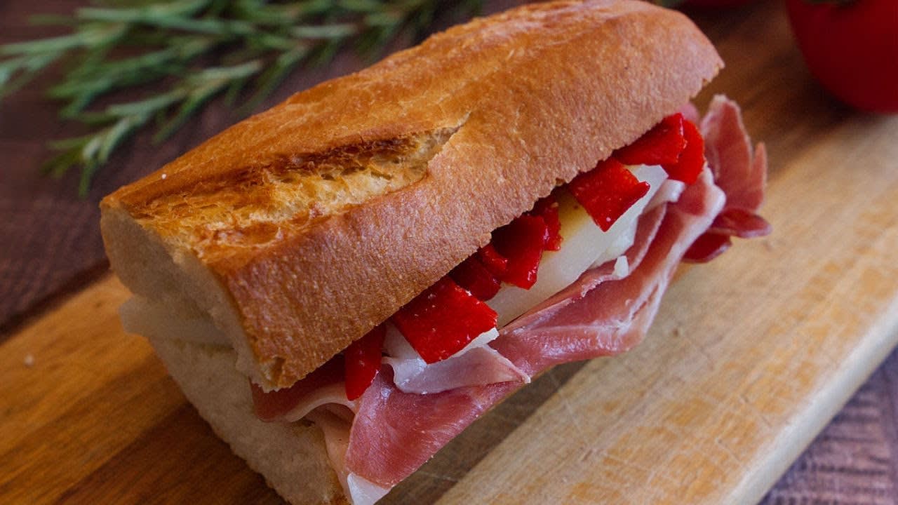 Jamón Serrano and Manchego Cheese Bocadillo