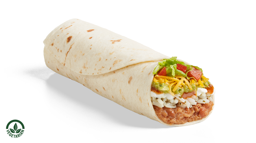 8 Layer Veggie Burrito Del Taco Vegetarian