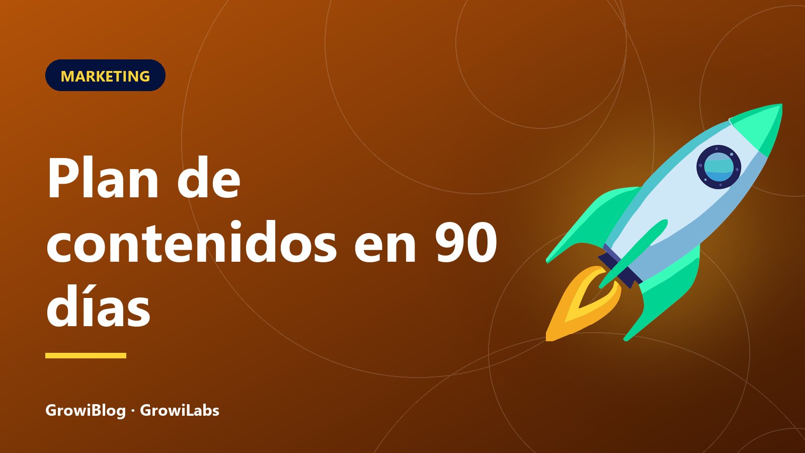 Portada de GrowiBlog: Plan de contenidos en 90 días