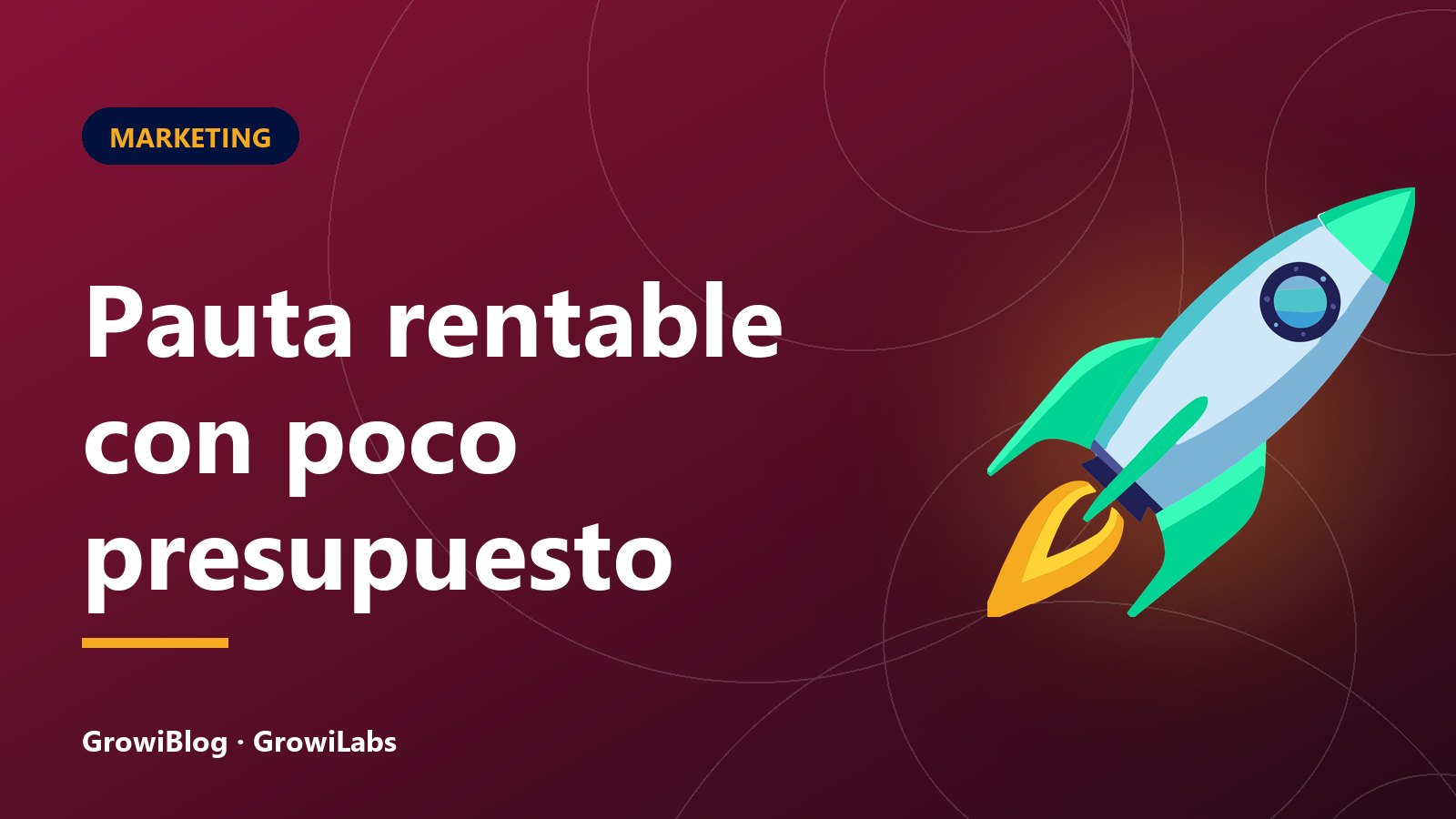 Portada de GrowiBlog: Pauta rentable con poco presupuesto