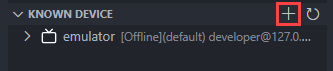 Adding known devices on webOS Studio