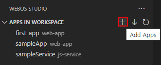 Creating an app or service on webOS Studio