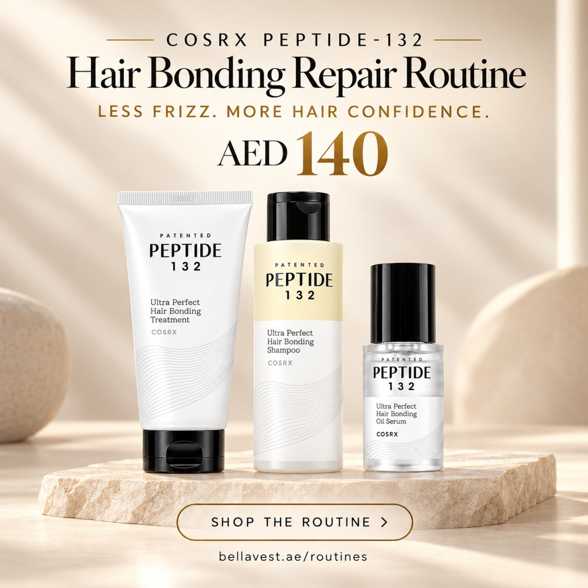 COSRX Peptide-132 Hair Bonding Repair Routine