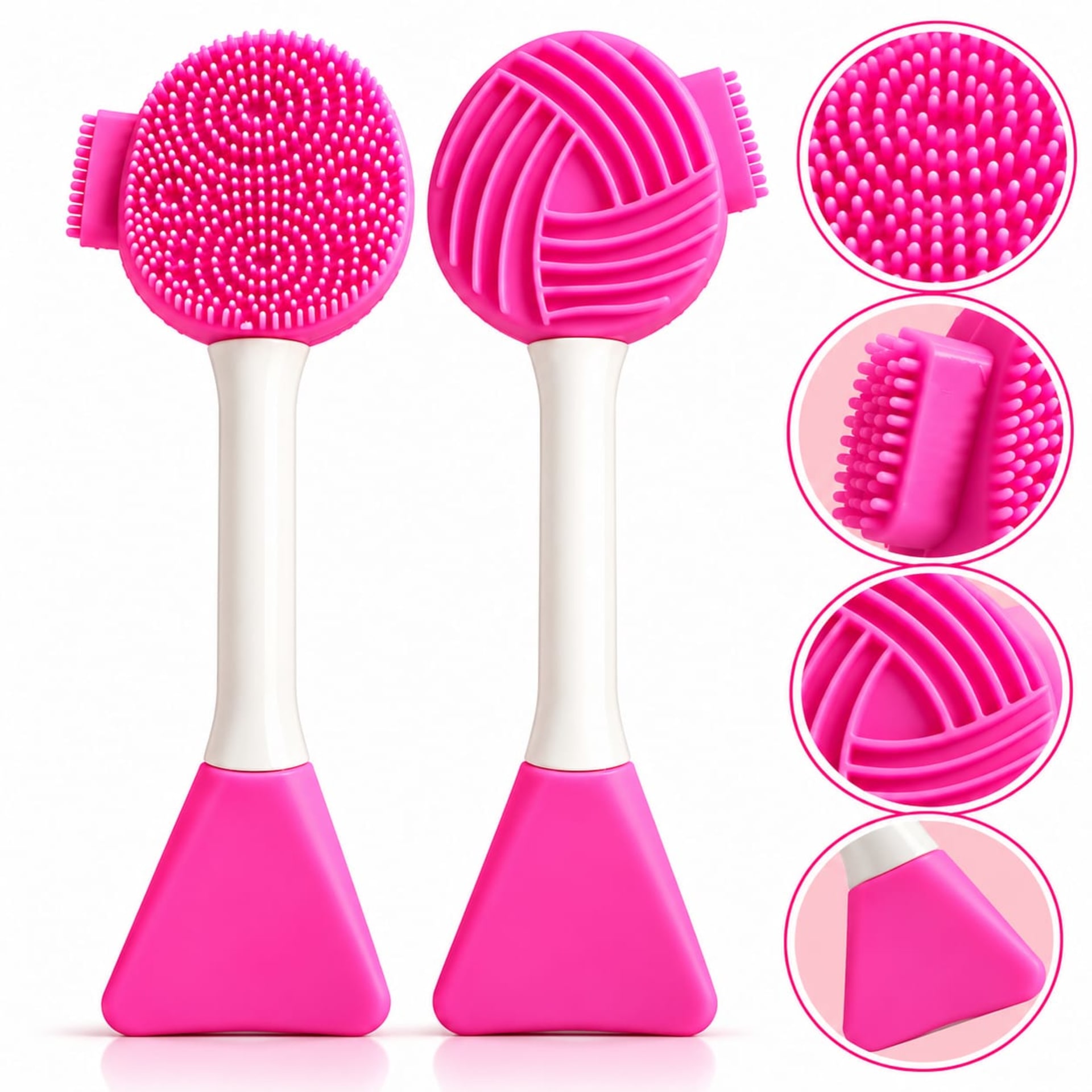 Multi Pore Brush Mask Applicator | 4-in-1 Silicone Jelly Brush