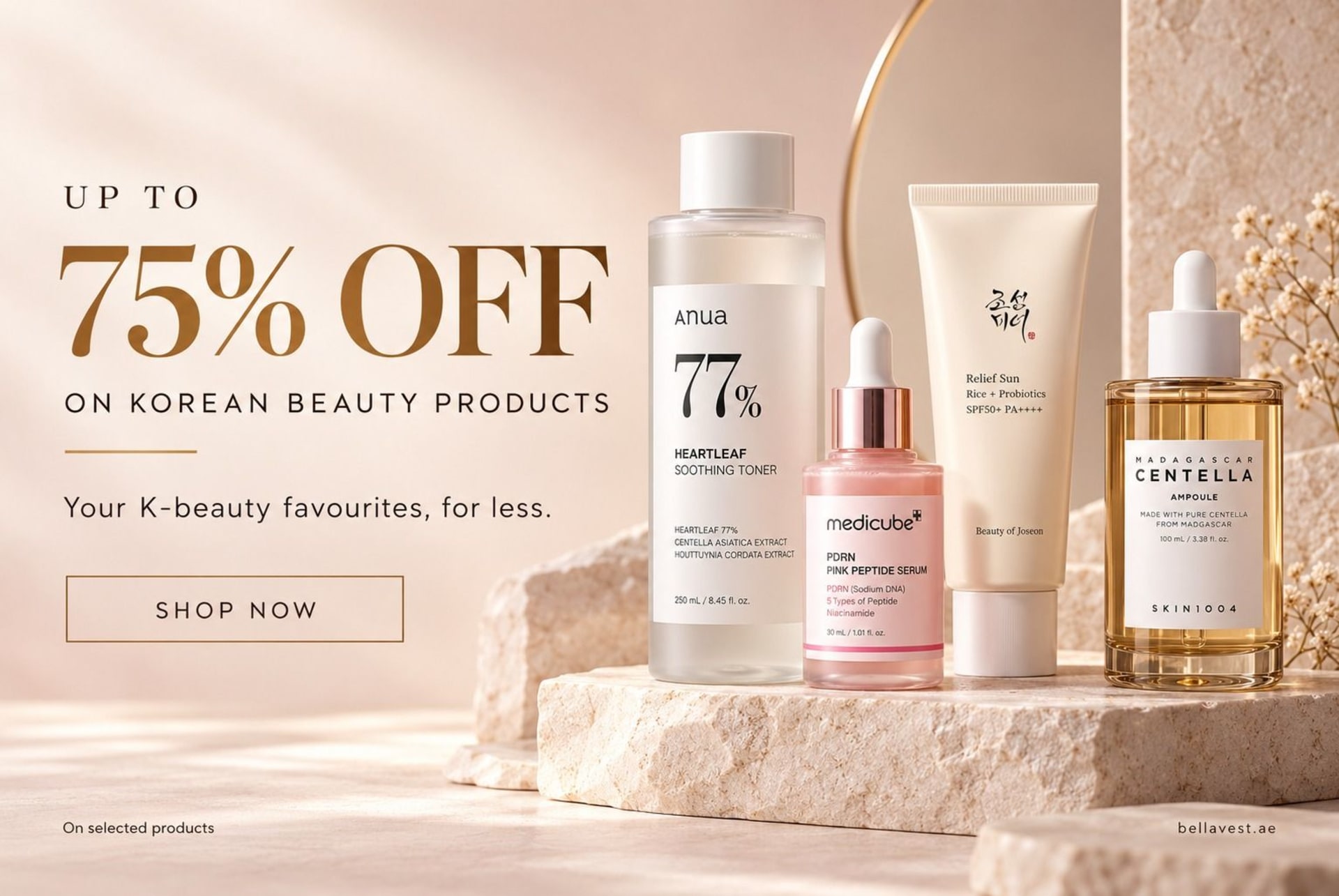Up to 75% off Korean beauty products in the UAE - Bellavest
