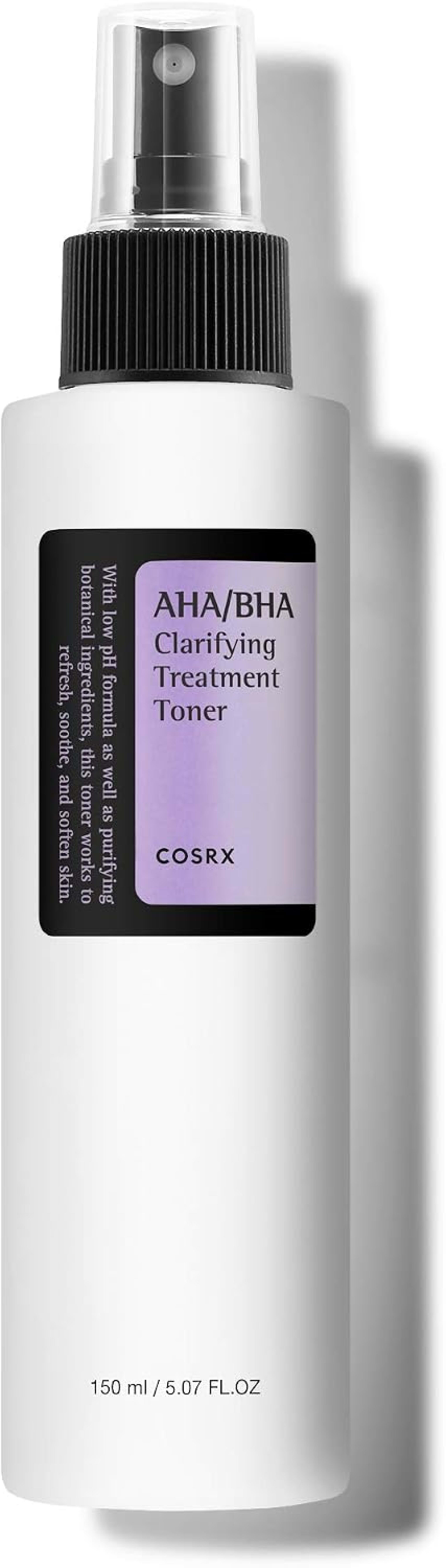 COSRX AHA/BHA Clarifying Treatment Toner 150ml | 0.1% AHA + BHA | Gentle Exfoliating Toner for Pores & Skin Texture