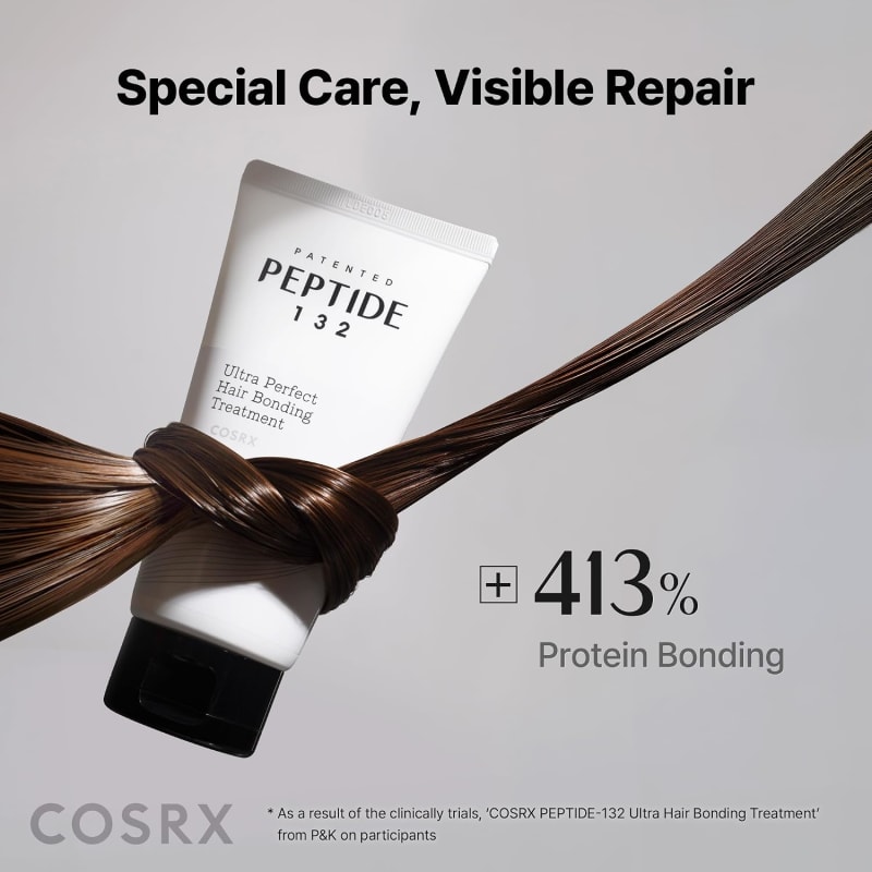 COSRX PEPTIDE-132 Ultra Perfect Hair Bonding Treatment 120ml | Peptide Hair Repair Mask | Damaged, Dry & Frizzy Hair Care 3