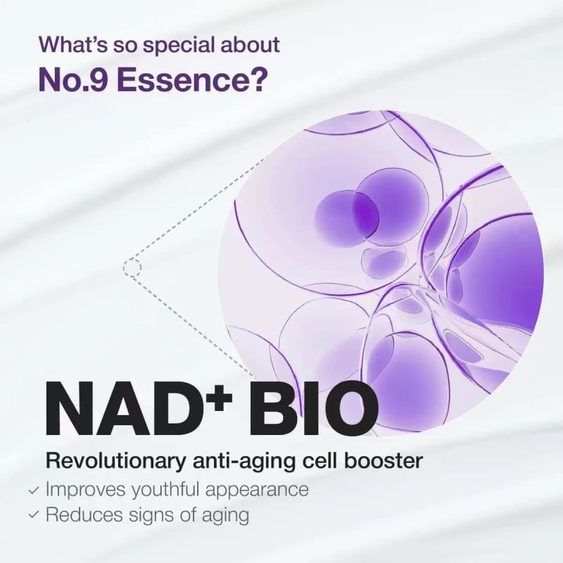 No.9 Essence, No.9 NAD+ Bio Lifting-Sil Essence, Firming Serum with Peptides to Reduce Fine Lines Wrinkles, Anti Aging Face Serum for Lifting & Elasticity, Hydrating Treatment for Dull Skin 2
