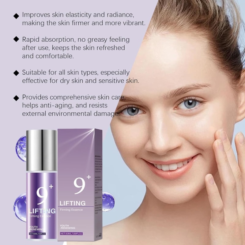 No.9 Essence, No.9 NAD+ Bio Lifting-Sil Essence, Firming Serum with Peptides to Reduce Fine Lines Wrinkles, Anti Aging Face Serum for Lifting & Elasticity, Hydrating Treatment for Dull Skin 7