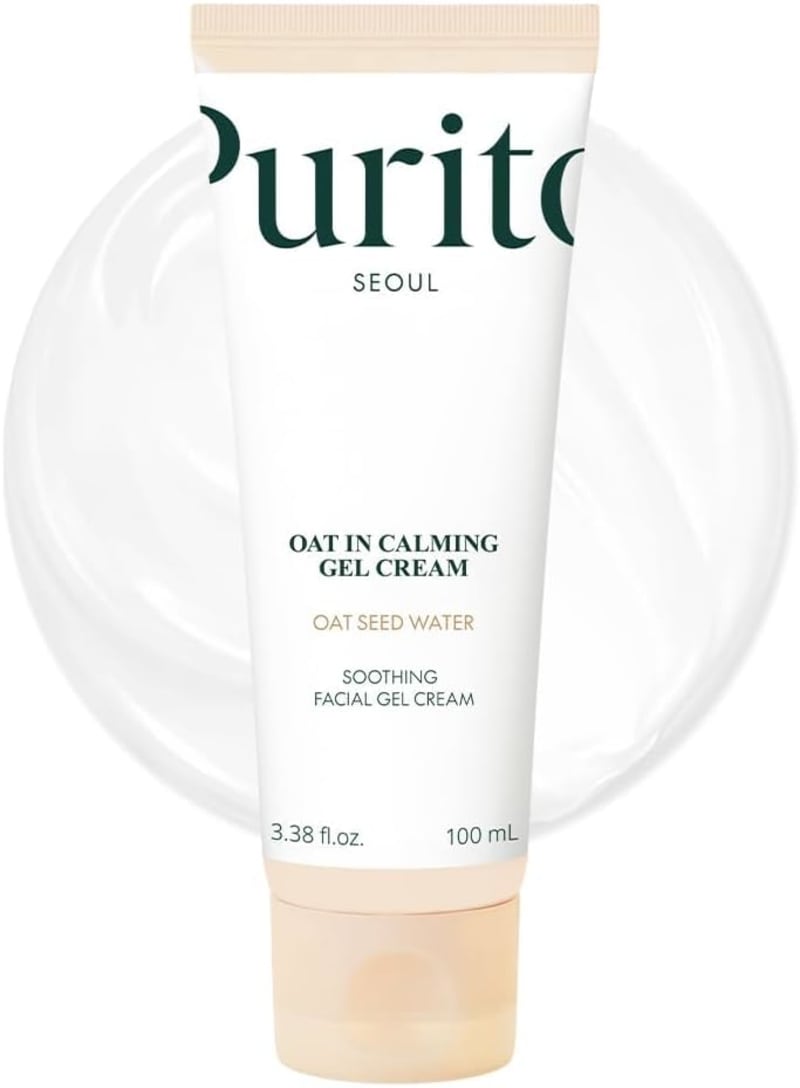 PURITO Oat-In Calming Gel Cream 100 ml | 77% Oat Seed Water | Lightweight Soothing & Hydrating Gel Moisturizer | Sensitive & All Skin Types 1