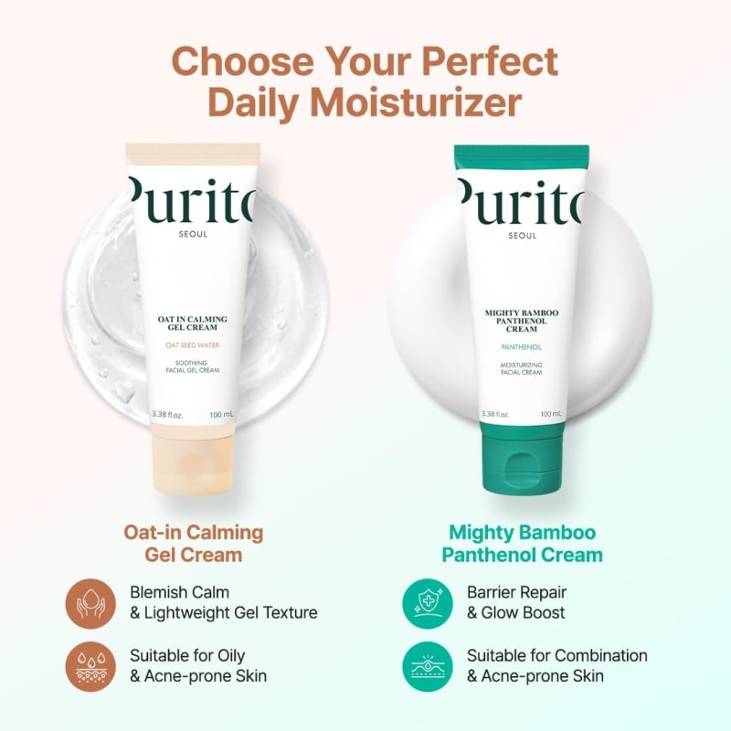 PURITO Oat-In Calming Gel Cream 100 ml | 77% Oat Seed Water | Lightweight Soothing & Hydrating Gel Moisturizer | Sensitive & All Skin Types 8