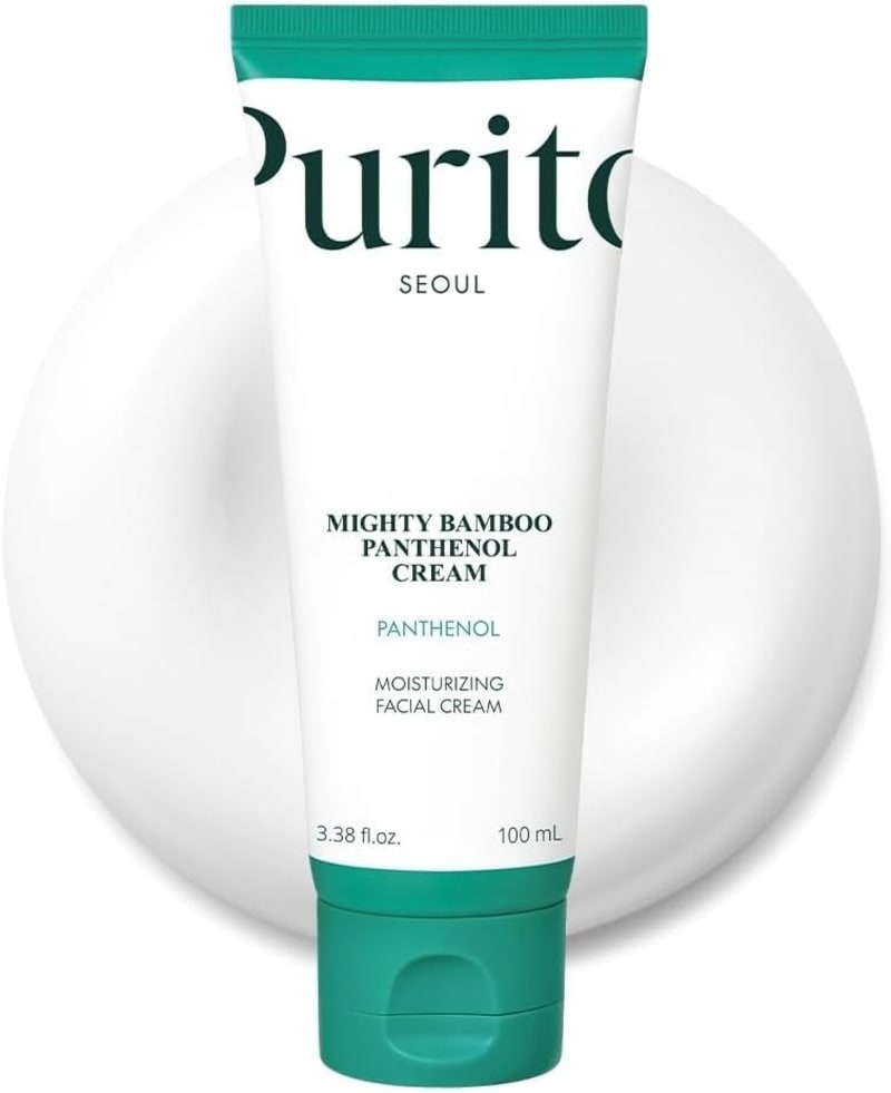PURITO Mighty Bamboo Panthenol Cream 100 ml | 10% Panthenol & Bamboo Extract | Hydrating Skin Barrier Moisturizer for All Skin Types | Korean Skincare 1