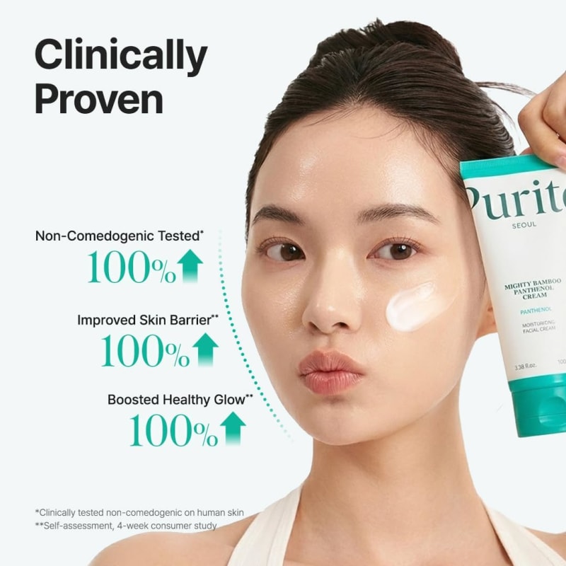 PURITO Mighty Bamboo Panthenol Cream 100 ml | 10% Panthenol & Bamboo Extract | Hydrating Skin Barrier Moisturizer for All Skin Types | Korean Skincare 5