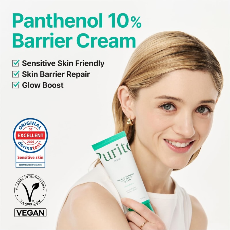 PURITO Mighty Bamboo Panthenol Cream 100 ml | 10% Panthenol & Bamboo Extract | Hydrating Skin Barrier Moisturizer for All Skin Types | Korean Skincare 9
