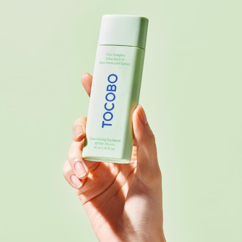 TOCOBO Cica Calming Sun Serum SPF50+ PA++++ 50ml | Centella + 10-Type Hyaluronic Acid + Aloe Ferox | Lightweight Soothing Sunscreen for Sensitive Skin 3