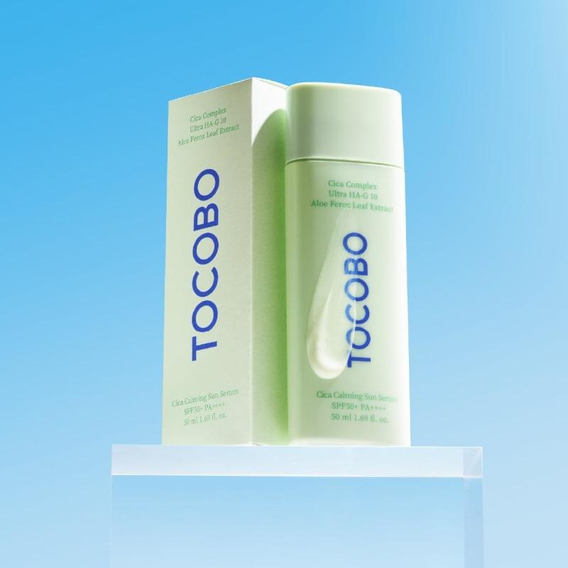 TOCOBO Cica Calming Sun Serum SPF50+ PA++++ 50ml | Centella + 10-Type Hyaluronic Acid + Aloe Ferox | Lightweight Soothing Sunscreen for Sensitive Skin 4