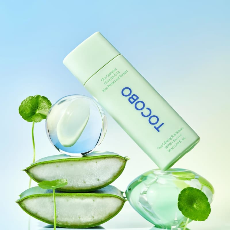 TOCOBO Cica Calming Sun Serum SPF50+ PA++++ 50ml | Centella + 10-Type Hyaluronic Acid + Aloe Ferox | Lightweight Soothing Sunscreen for Sensitive Skin 5