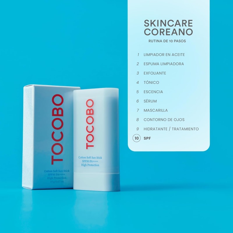 TOCOBO Cotton Soft Sun Stick SPF50+ PA++++ 19 g | Soft-Matte & Sebum-Control Sunscreen | Lightweight Portable UVA/UVB Protection 3
