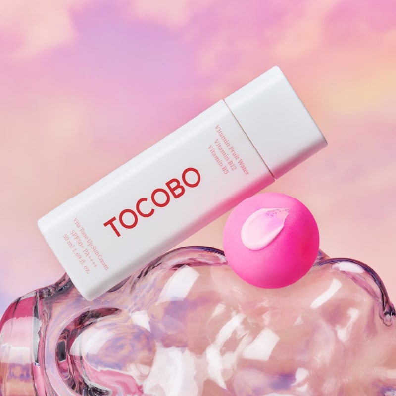 TOCOBO Vita Tone Up Sun Cream SPF50+ PA++++ 50 ml | Pink Tone-Up Sunscreen with Sea Buckthorn, Niacinamide & Hyaluronic Acid | Vegan Korean Sunscreen 6