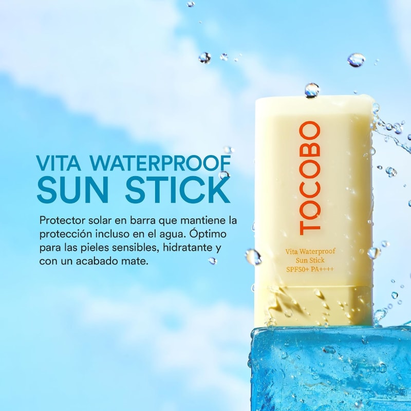 TOCOBO Vita Waterproof Sun Stick SPF50+ PA++++ 18 g | Water-Resistant Matte Sun Stick | Centella, Vitamin E & Soothing Care 5