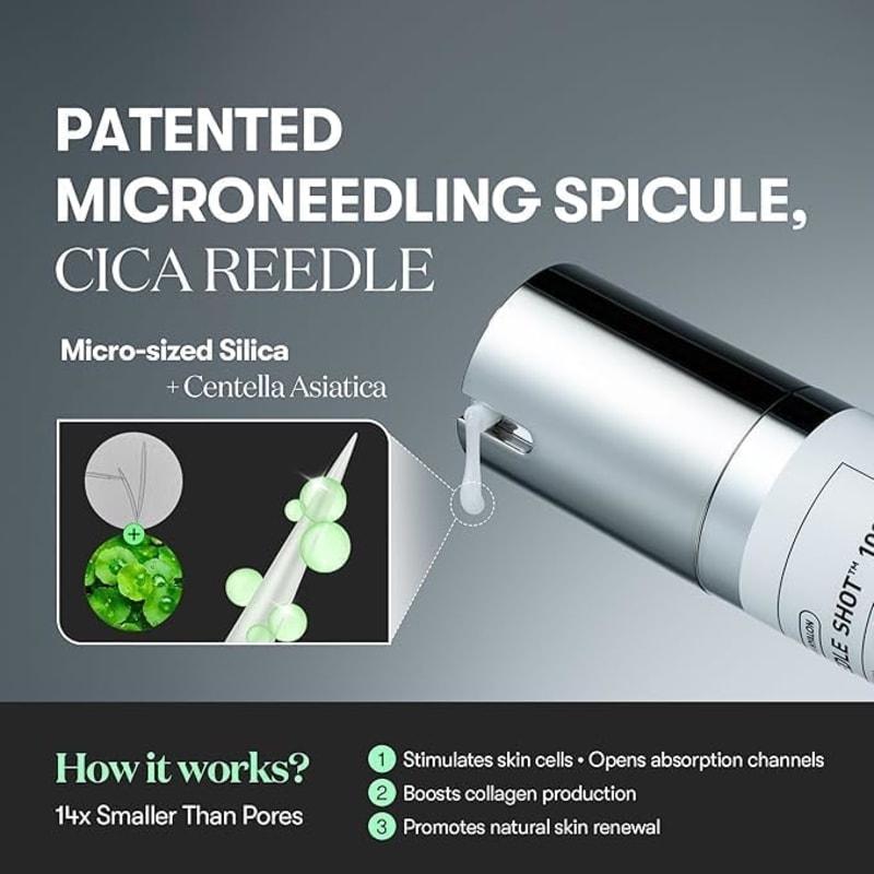 VT COSMETICS Reedle Shot 100 30 ml | CICA REEDLE™ Micro-Spicule Skin Booster | Texture, Pores & Radiance Care | Korean Skincare 2