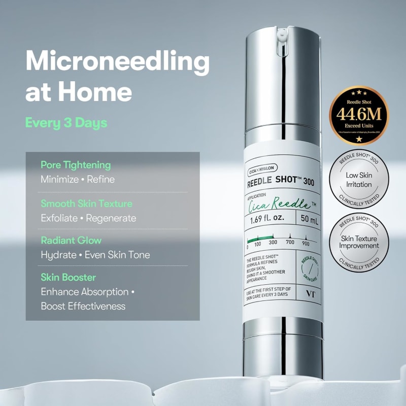 VT COSMETICS Reedle Shot 300 | CICA REEDLE™ Advanced Skin Booster | 237,500 Micro-Spicules | Texture, Pores & Uneven Tone Care 4