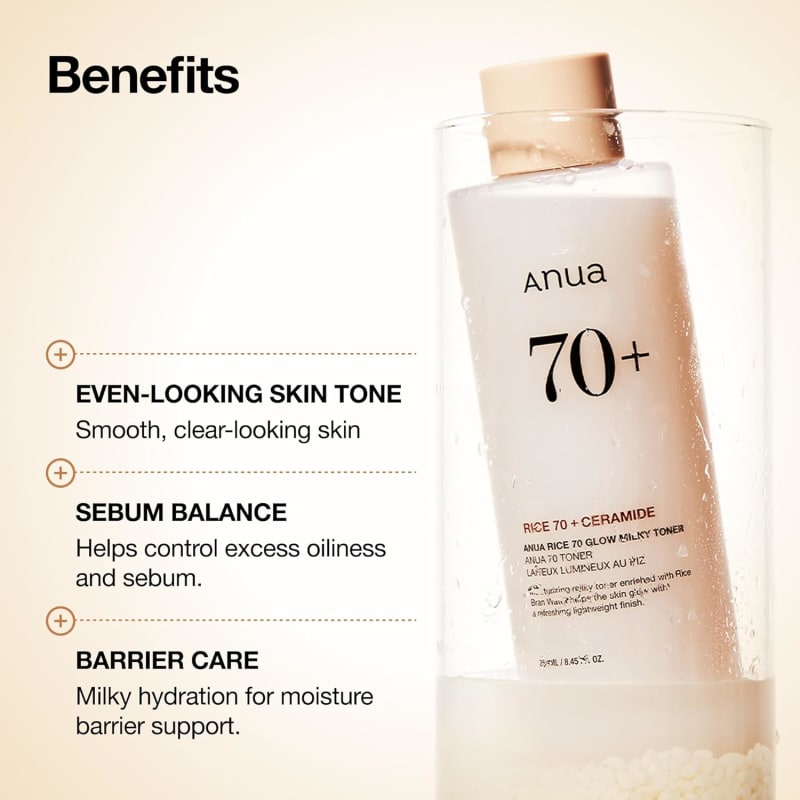 Anua Rice 70 Glow Milky Toner 5