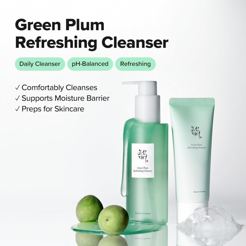 Beauty of Joseon Green Plum Refreshing Cleanser 100ml | Gentle Low pH Face Wash | Hydrating Gel Cleanser for All Skin Types 3