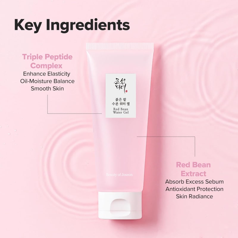Beauty of Joseon Red Bean Water Gel 100ml | Lightweight Hydrating Gel Moisturizer | Oil-Balancing Face Cream for Oily & Combination Skin 4