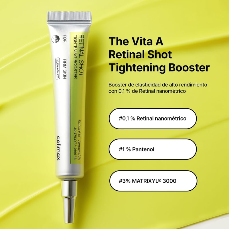 Celimax The Vita-A Retinal Shot Tightening Serum 30ml | 0.1% Pure Retinal Serum | Pore & Wrinkle Care | Firming Anti-Aging Serum 3